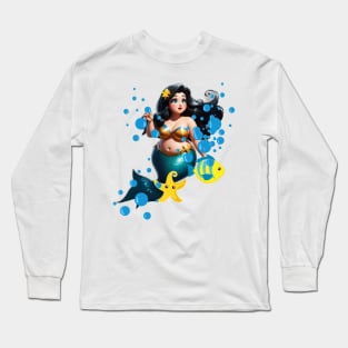 Beautiful Sirenas in The Mermaid World Long Sleeve T-Shirt